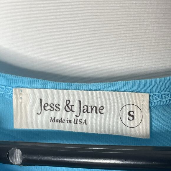 Jess & Jane Women's Blouse S Art to Wear Novelty Fish Ocean Graphic Pockets - Picture 3 of 7